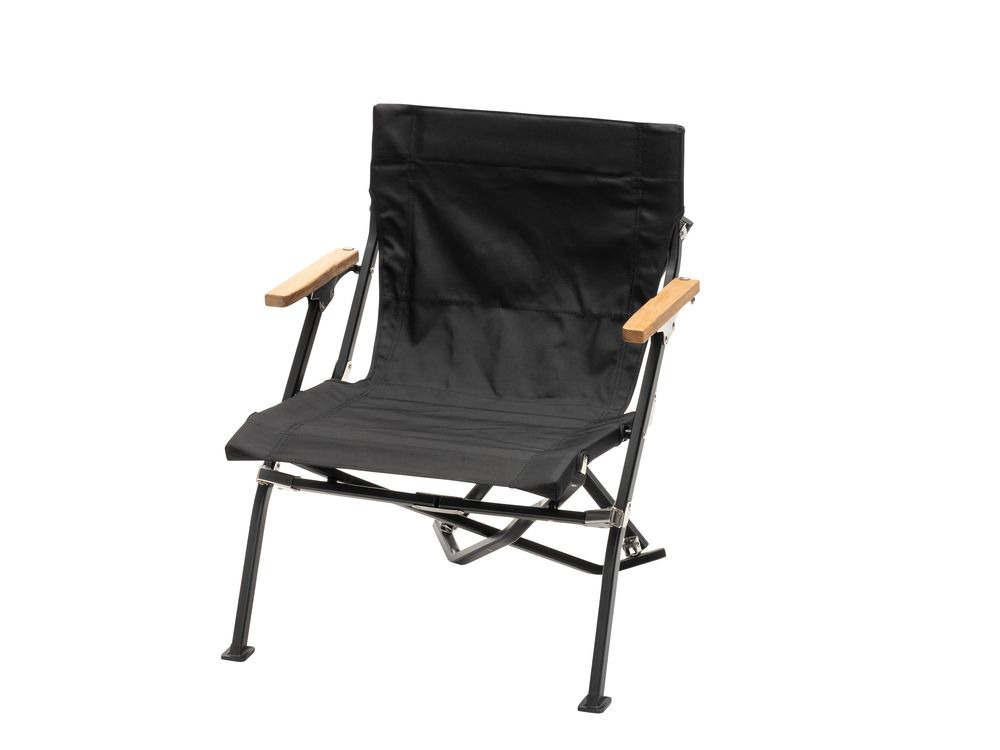 SNOW PEAK LIMITED EDITION 2022 SPRING : LOW CHAIR SHORT BLACK 